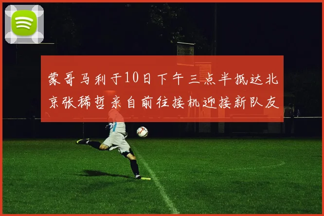 蒙哥马利于10日下午三点半抵达北京张稀哲亲自前往接机迎接新队友